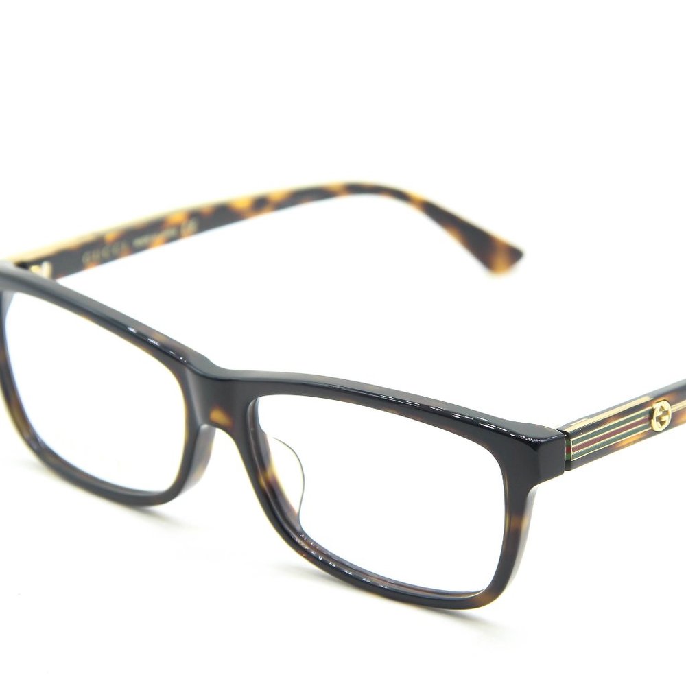NEW GUCCI GG0378OA 002 HAVANA EYEGLASSES AUTHENTIC 55-14-145